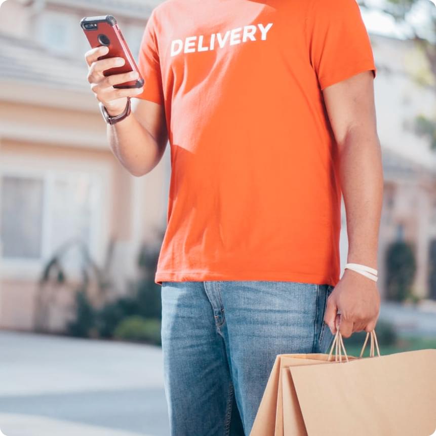 Use your in-house riders or third party couriers to deliver