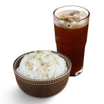 Steamed Rice & Iced Tea