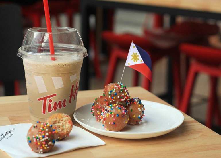 Timbits and Iced Coffee from Tim Hortons