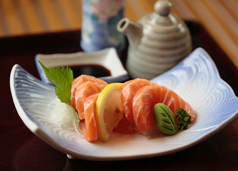 salmon-sahimi from Haru Sushi Bar and Restaurant