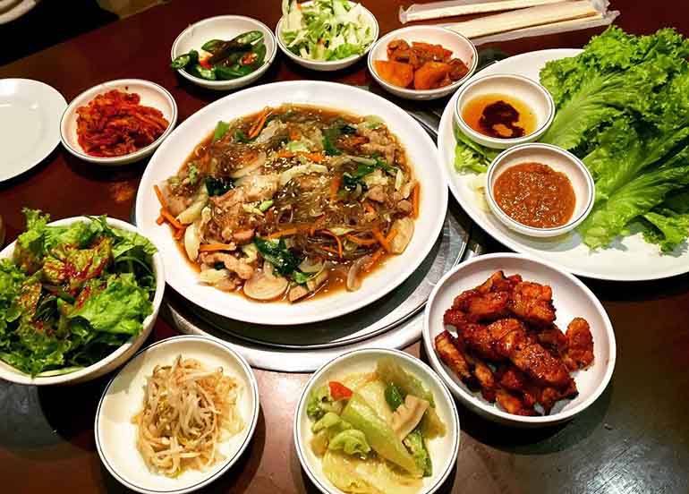 Korean Dishes from Gentleman Korean Restaurant