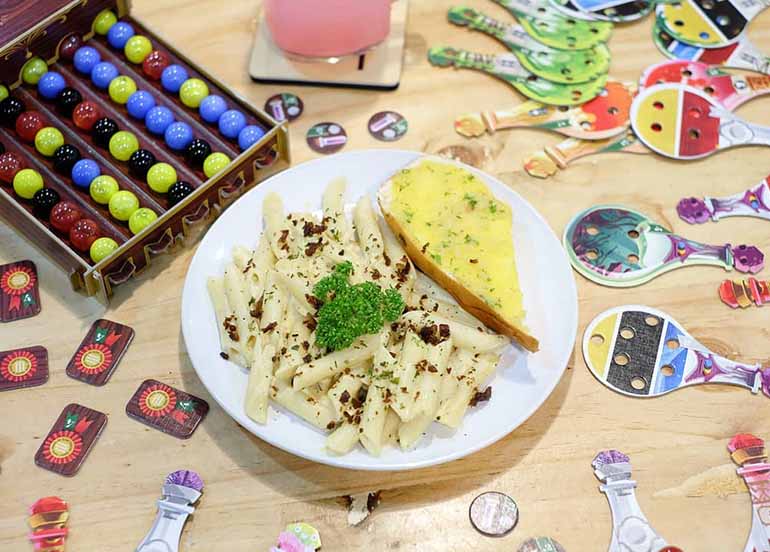 Food and Games from TableTaft Boardgame Cafe