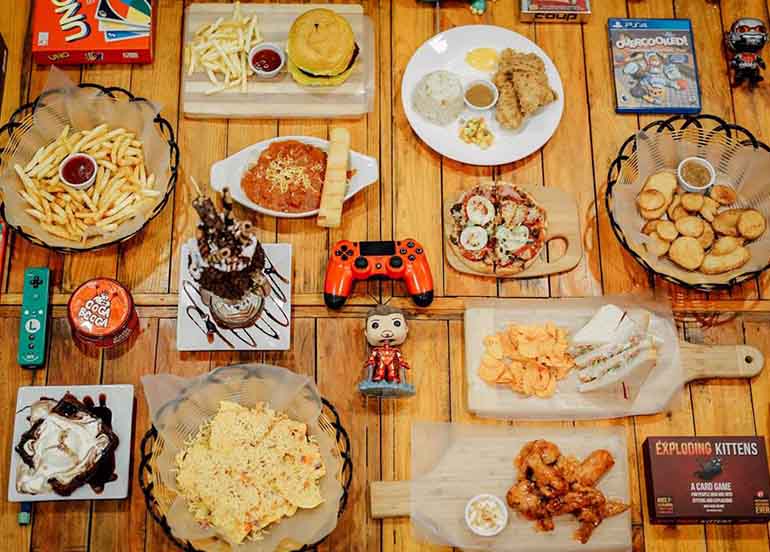 Food and Board Games from Secret Base