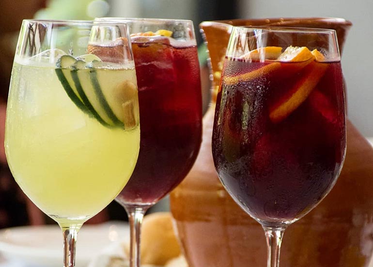 White and Red Sangria from Tapella Resto Bar
