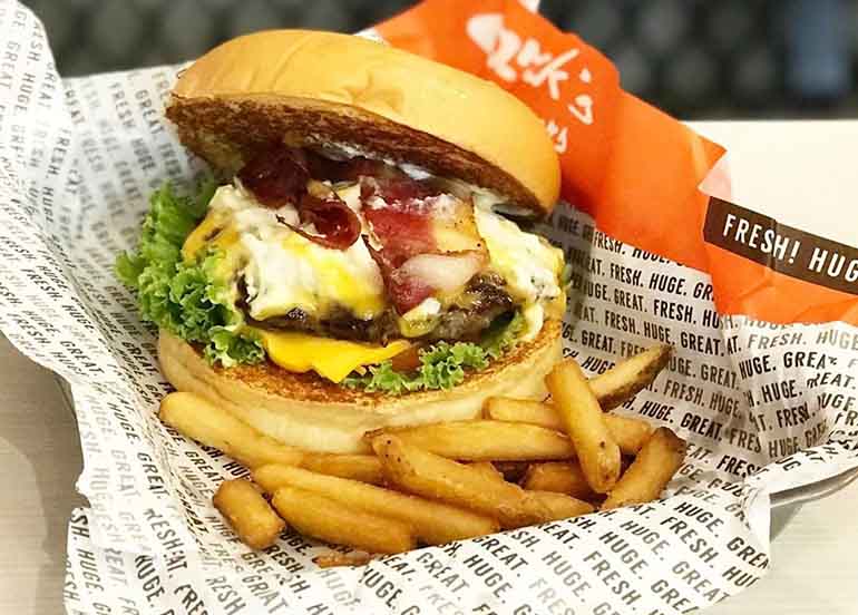 Jawbreaker Burger and Fries from Zark's Burger