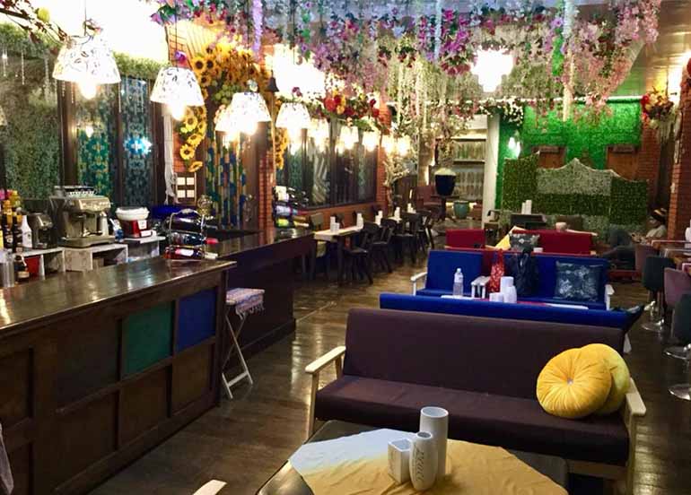 Interiors of The Flower Cafe
