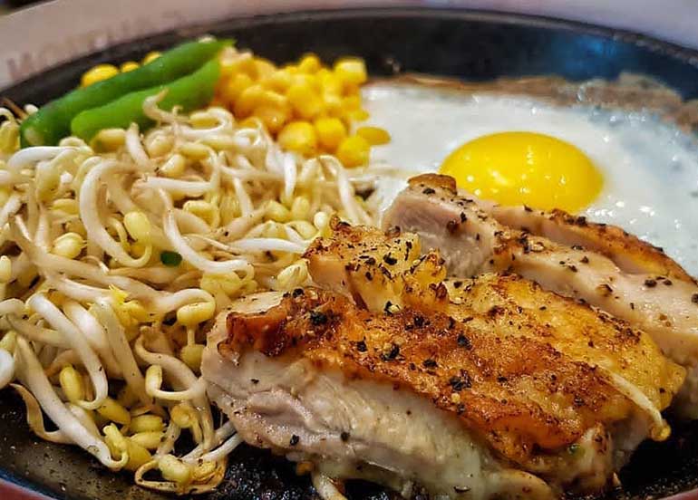 Bean Sprouts with Chicken and Egg from Pepper Lunch Philippines