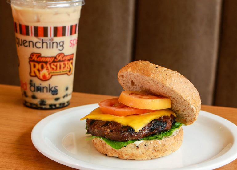 Burger and Milk Tea from Kenny Rogers Roasters