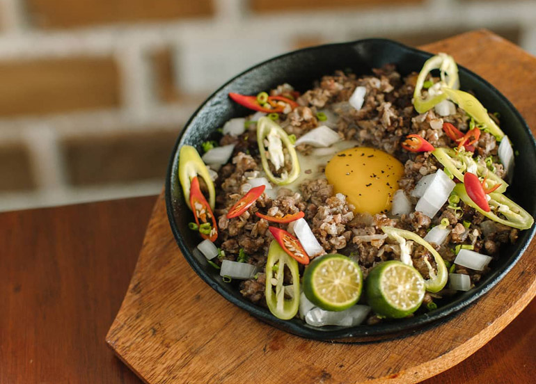Sisig from Elm's Grill and Bar