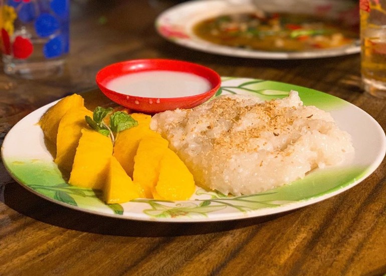 Khao Nian Mamuang or Thai Sticky Rice with Mango