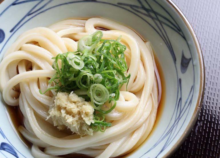 Steaming Bowl of Udon from Marugame Udon