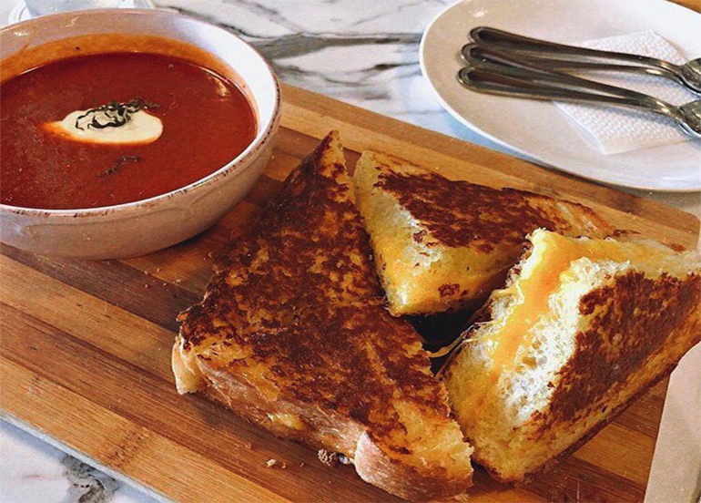 Grilled Cheese with Tomato Soup from Borough