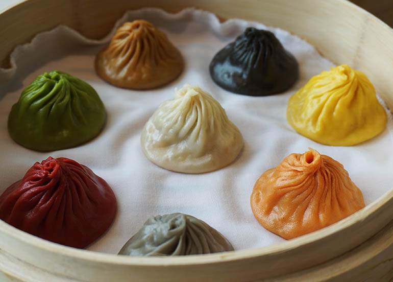 Colorful Xiao Long Bao from Paradise Dynasty