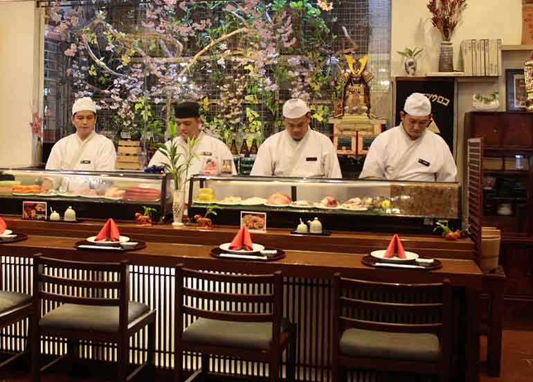 Haru Sushi Bar and Restaurant Dining Interiors