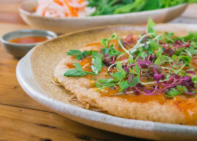 Crispy Seafood Pancake from Earth Kitchen