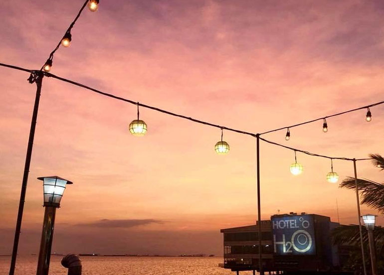 Sunset at Harbor View Restaurant Manila