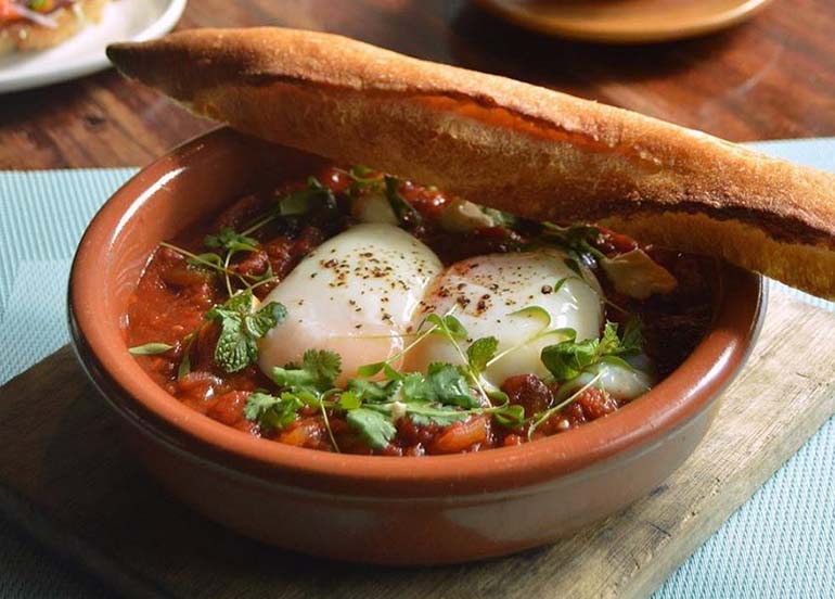 Shakshouka from Wildflour Cafe and Restaurant