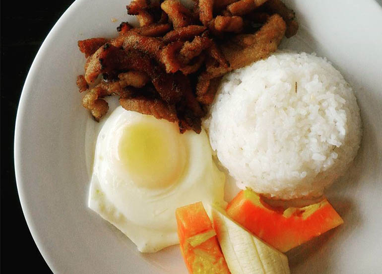 Silog Meal from La Patricia Hotel and Restaurant