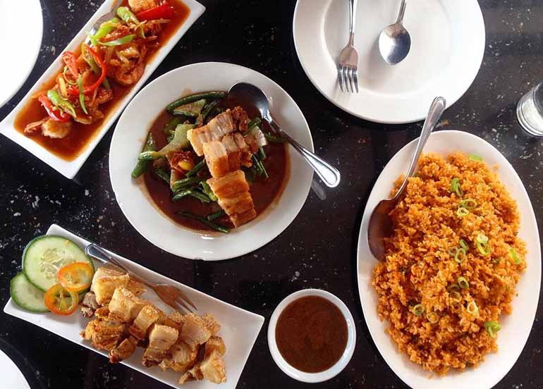 Filipino Food from Bay-ler View Hotel, Baler