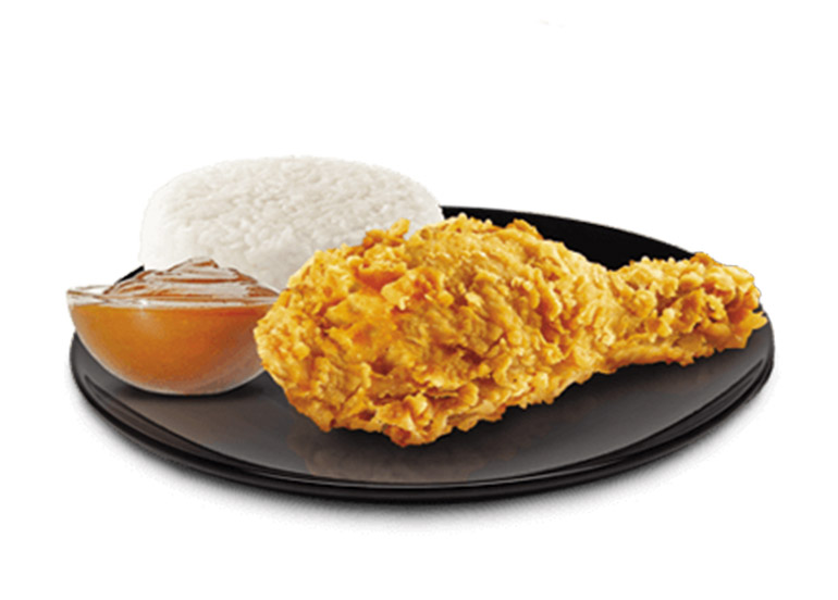 Tender Crunchy Fried Chicken with Rice from Burger King