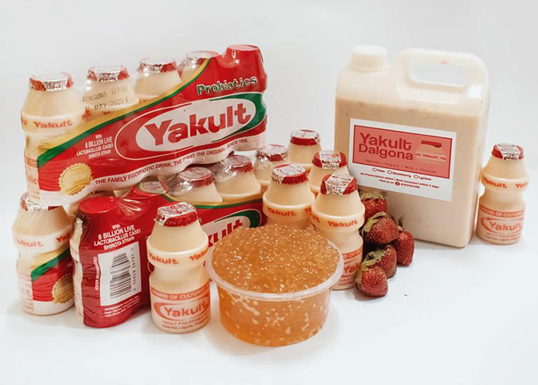 Ingredients for Yakult Dalgona