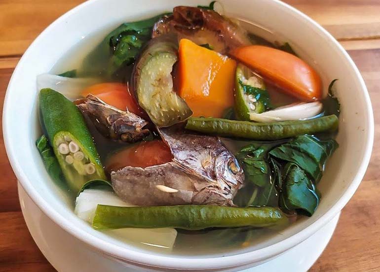 Vegetables and Fish Soup from Bacolod Chicken Inasal