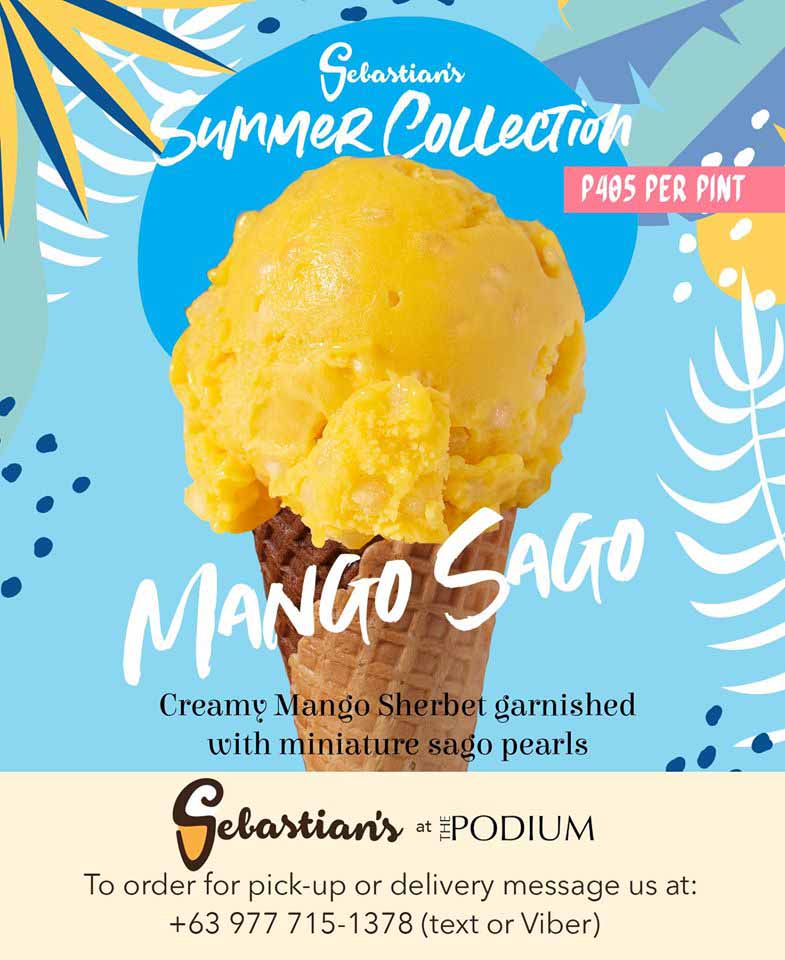 Mango Sago Ice Cream from Sebastian's Ice Cream