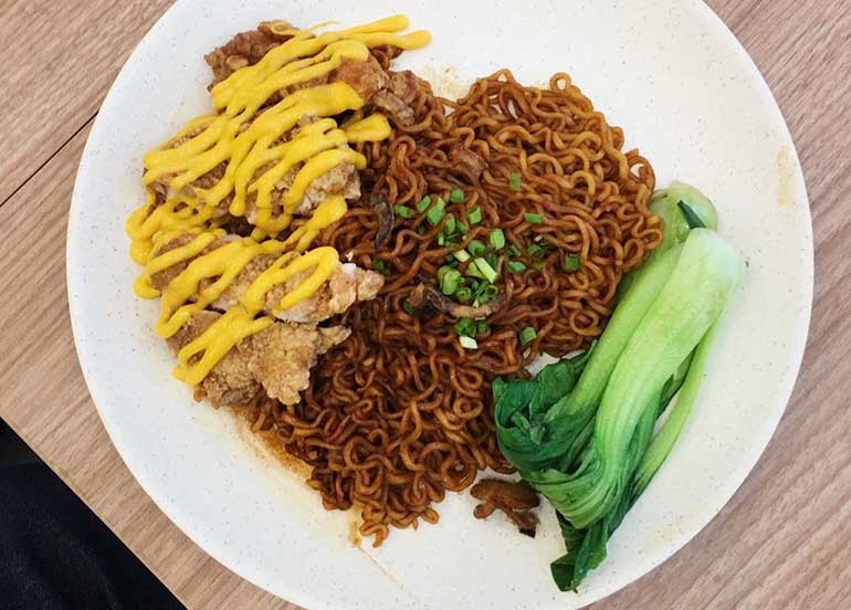 Chicken Chops, Noodles,and Leeks from Nanyang PH