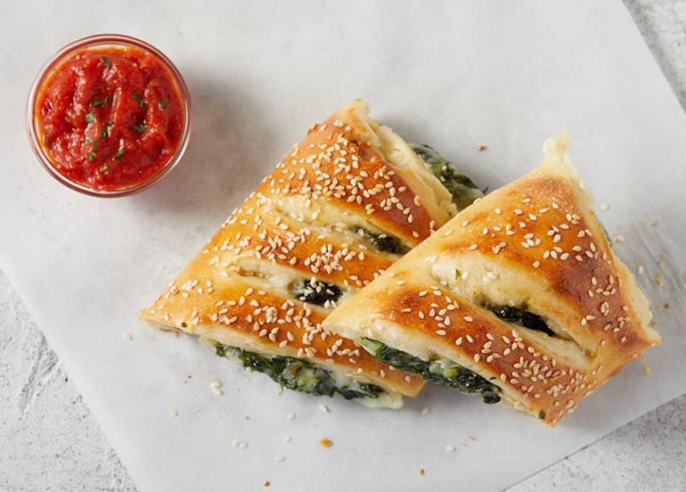 Spinach and Cheese Stromboli from Sbarro
