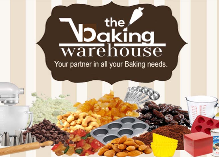 the baking warehouse, baking supplies, mixer, nuts, measuring spoons