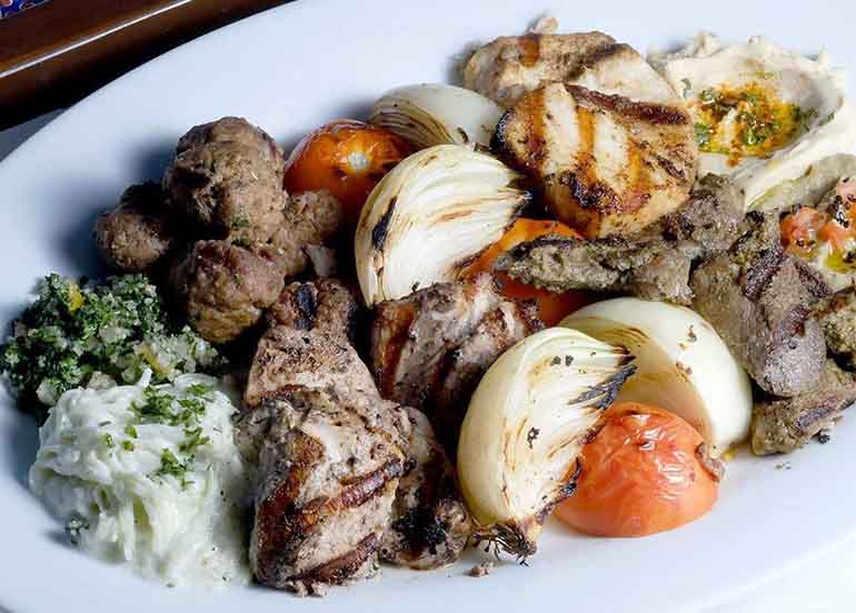 Kebab Platter from The Cafe Mediterranean