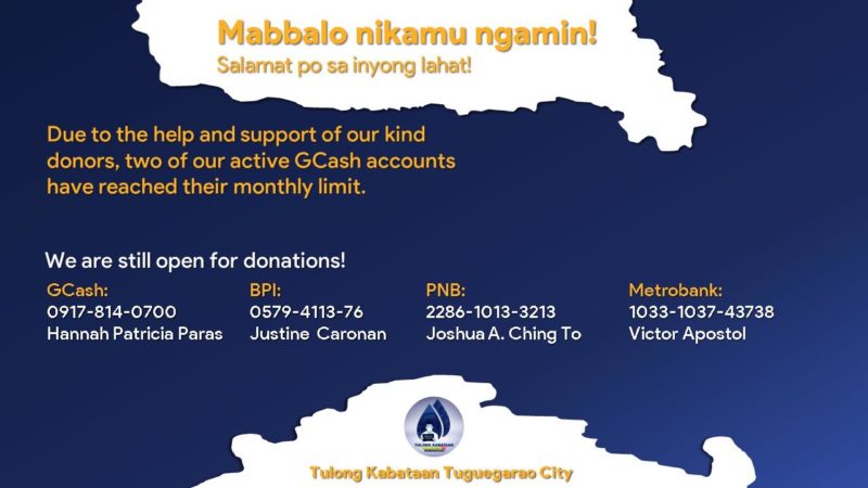 Tulong Kabataan donation poster