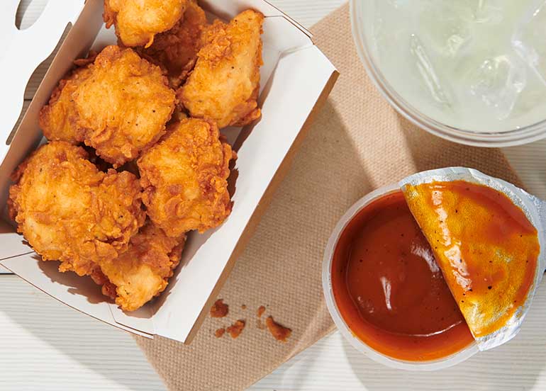 Chicken Bites and BBQ Sauce from Shake Shack