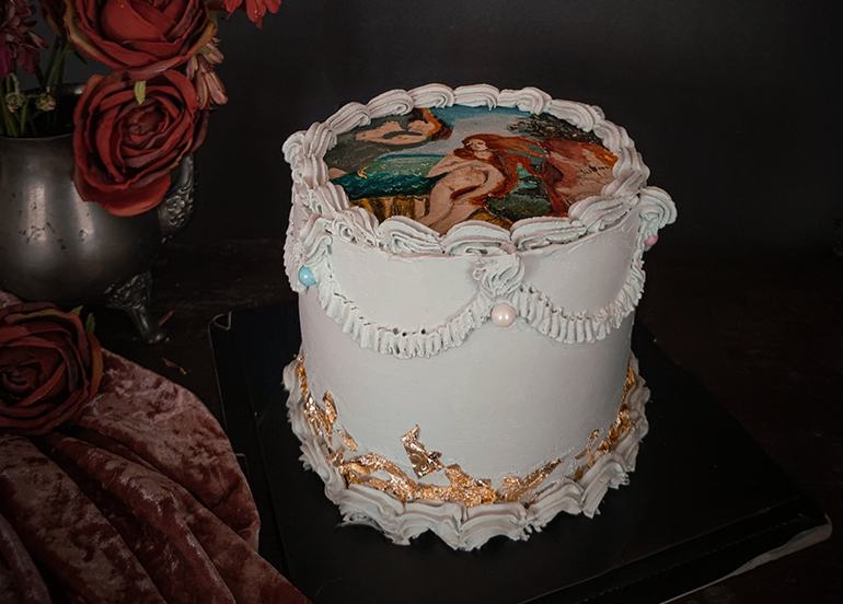Cake ni Maria Sculpted Handpainted Vegan Cake