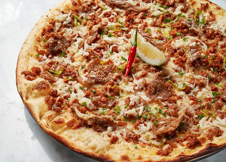 Pizza Express Omnipork Sisig Vegan Pizza