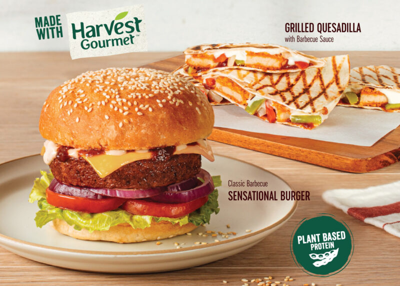 Tim Hortons Plant-Based Burger and Quesadilla