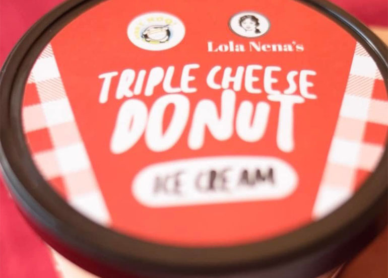 Triple Cheese Donut Ice Cream