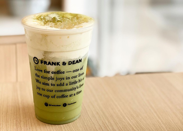 frank and dean coffee matcha latte