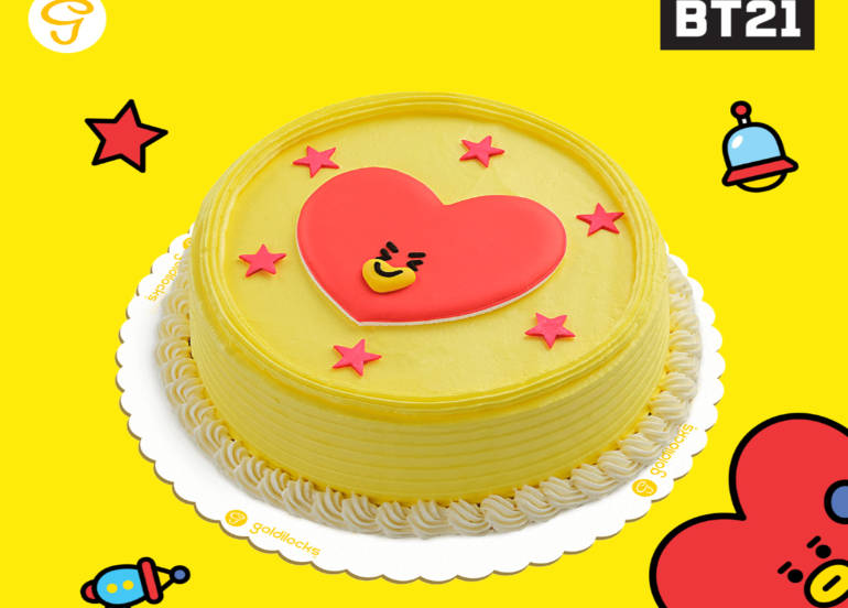 BT21 goldilocks greeting cake