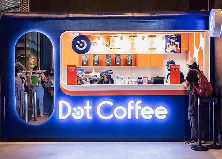 dot coffee w city center kiosk