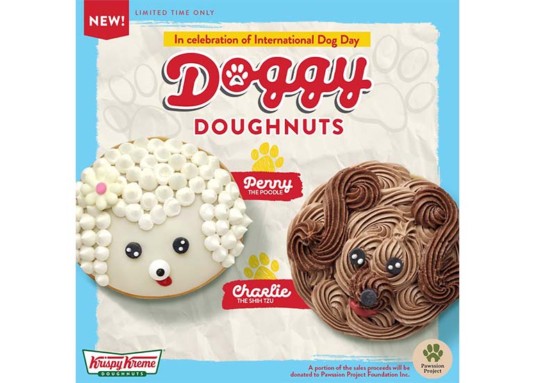 Krispy Kreme’s Got New PAWsome Donut Designs for International Dog Day