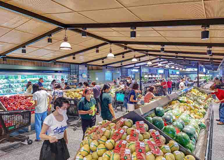 Fruit Aisle Landers Superstore UP Town Center