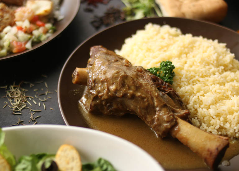 Braised Lamb Shank from Sultan Mediterranean Grill