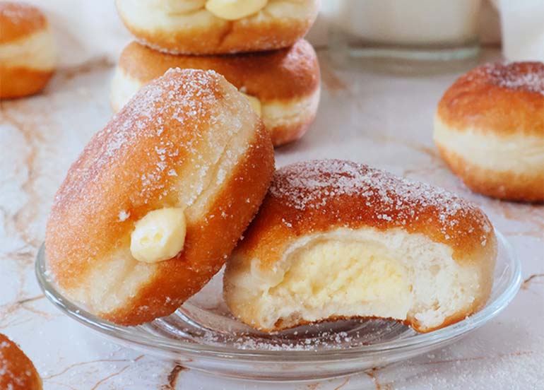 Cream Cheese Filled Donuts from The Figaro Group Express