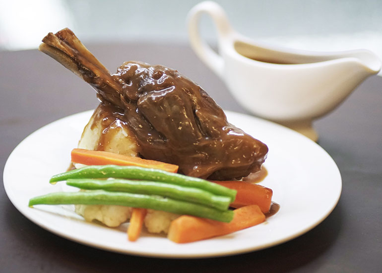 Slow Cooked Lamb Shank from Union Jack Tavern