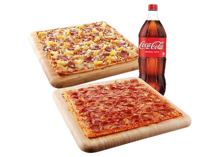 Buy 1 Get 1 Corner Pizza from Kenny Rogers Roasters